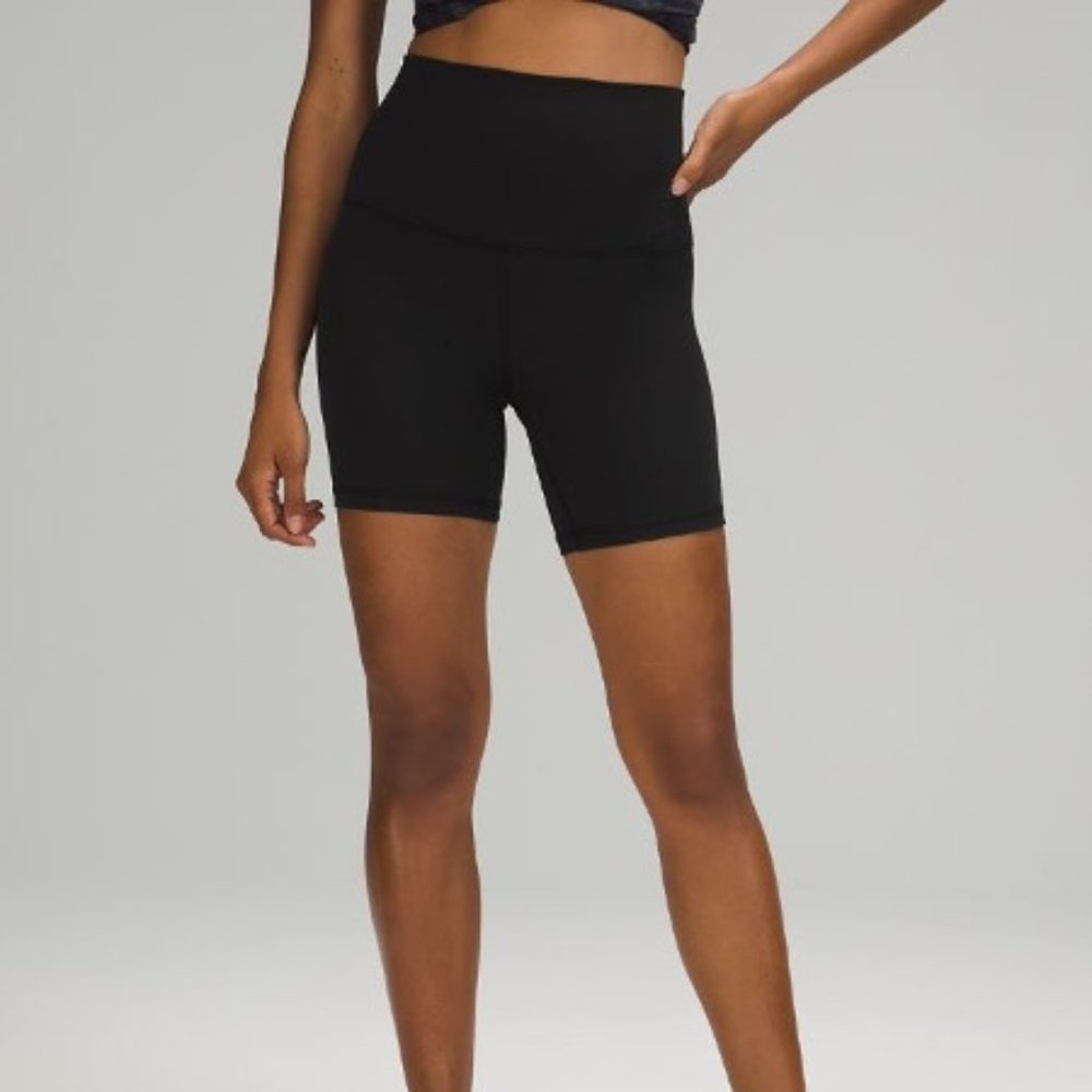 Lululemon Align SHR super-high-rise shorts 6" - Size 6 - Black